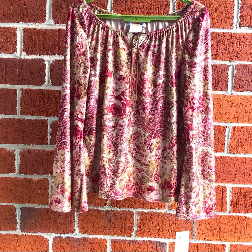 Waverly Floral Paisley Women's Top —#046 - Picture 1 of 8